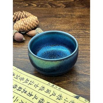 藍麒麟將軍建陽建盞茶盞主人杯盞杯大禪定建盞杯陶瓷功夫茶杯單盞