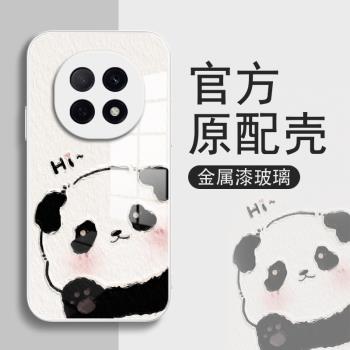 小熊貓適用oppoa5pro手機殼新款oppo a5pro保護套金屬漆玻璃矽膠軟殼a5por全包防摔女款卡通可愛外殼