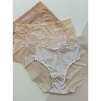 福利款 出口韓國原單外貿內褲女 高腰純色牛奶絲襠純棉包臀有大碼