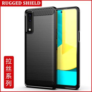 適用LG Stylo7 5G 手機殼LGStylo7保護套碳纖維紋矽膠防摔軟殼TPU