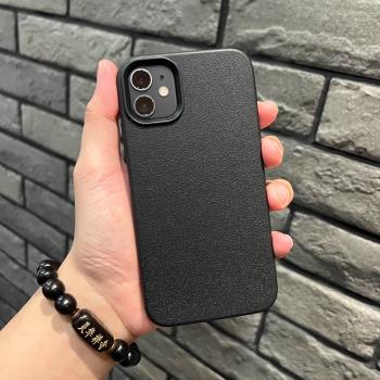 純色直邊手機殼iPhone11Promax適用蘋果15矽膠防摔14plus磨砂大孔13情侶軟膠16保護套12新款簡約ins風黑灰