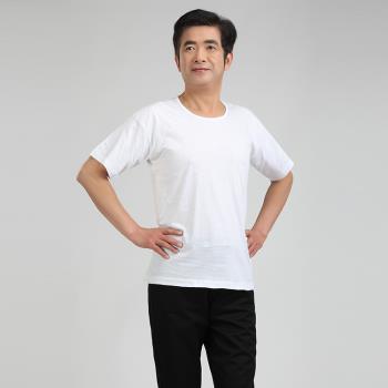 男女中老年全棉汗衫半袖大碼背心
