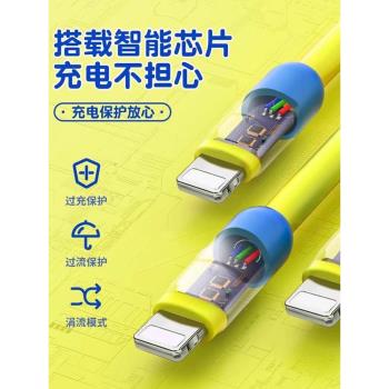 適用蘋果充電線usb介面快充iPhone14pro12max數據線快速頭手機11/13車載ipad平板8/7plus耳機6s防折斷兩2米長