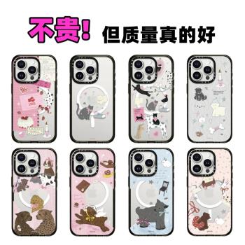 Magsafe磁吸CASE聯名Roria可愛甜蜜萌寵手機殼16Promax適用15Pro亞克力透明14Pro防摔iPhone13蘋果少女保護套