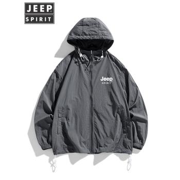 JEEP戶外專業防曬衣男款夏季2025冰絲防紫外線超薄款釣魚服皮膚衣