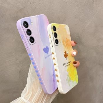 適用三星s21fe手機殼簡約可愛心galaxy S21FE全包攝像頭矽膠三星s21-fe保護套新款潮女s2lfe直邊防摔sxa21fe