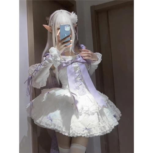 初戀緞帶洛麗塔可愛甜酷Lolita吊帶JSK洋裝生日成人禮公主連衣裙