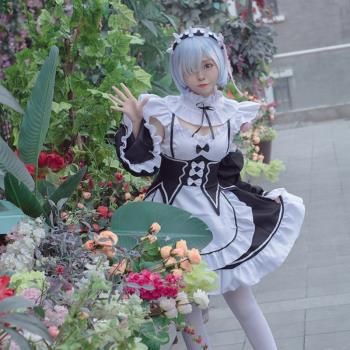 Cosplay萬聖節服裝動漫女僕套裝公主洋裝二次元女傭男生穿cos服胖