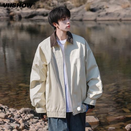 VIISHOW山系戶外沖鋒外套男春季2024機能防風防水登山服工裝夾克