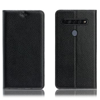 適用LG V60 ThinQ手機殼K61全包K51s真皮K41s翻蓋防摔保護套荔枝