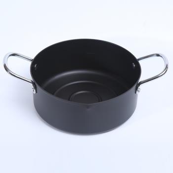 新品日式油炸鍋家用雙耳自帶油溫表防油濺新品炸不粘鍋湯鍋