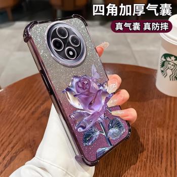 水晶花蝴蝶適用oppoa15手機殼新款oppoa11全包矽膠OPPOA9創意oppoa5簡約oppoa3高階女款A1防摔OPPOK12x保護套