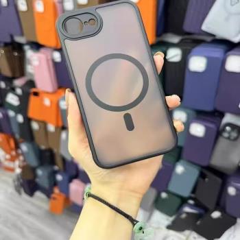 適用蘋果iPhone 16e手機殼 iPhone 16pro max 16plus 15ProMax 磨砂磁吸防摔保護套