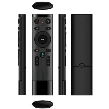 Q5空中飛鼠谷歌語音智慧電視機頂盒體感遙控器2.4G無線鍵盤鼠標
