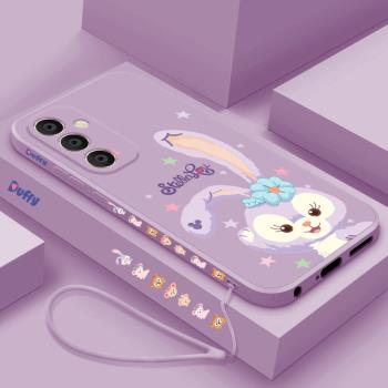 適用三星a55手機殼新款Galaxy A55卡通液態矽膠軟殼女款Samsung鏡頭全包防摔保護套5G個性創意網紅外殼星黛露