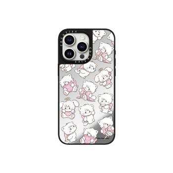 CASETI聯名Mikko小貓咪女孩適用iphone15promax手機殼14pro蘋果13鏡面MagSafe磁吸16/12保護套15甜酷少女風潮