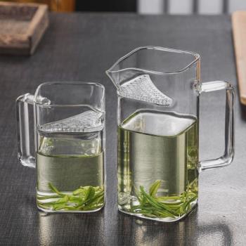 憶壺茶玻璃茶壺月牙過濾綠茶泡茶器茶水分離公道杯功夫茶具分茶杯