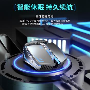 可充電無線滑鼠藍芽無線機械電競遊戲辦公靜音無聲電腦筆記本通用