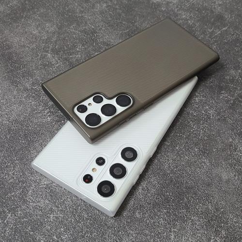 適用三星s23ultra手機殼超薄pp硬殼帶按鍵全包防滑防刮花三星S22Ultra保護套大孔紋路簡約塑料后殼超輕限量版