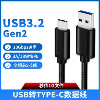 尚優琦USB3.2 Gen2資料線轉TYPE-C硬碟盒10Gbps移動硬盤線相機拍攝3.0加長3.1傳輸線3米適用蘋果三星手機充電