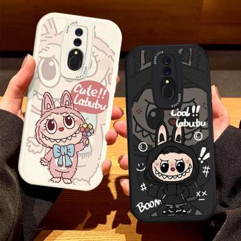 適用OPPOA9手機殼labubu情侶個性A5全包A11x軟矽膠k9s拉布布A7男士A8高階k7皮K12Plus保護K10pro套K5女新款K3