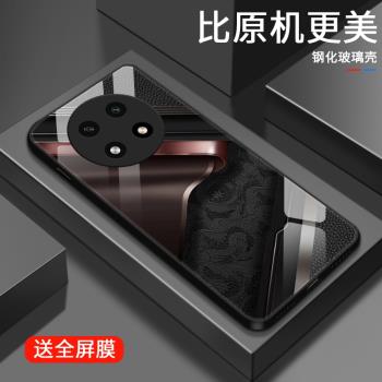 高階商務適用oppoA3pro手機殼oppoA2pro女款a11x簡約男生oppoa9/A9x/a8/a7x/a7/a5/a3限量玻璃殼全包防摔