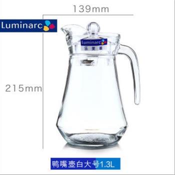 樂美雅冷水壺玻璃茶壺水壺家用泡涼耐高溫加厚扎壺大容量飯店優質