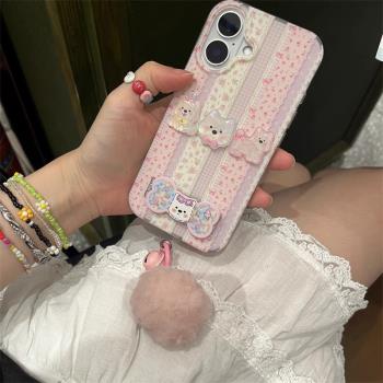碎花蕾絲支架適用OPPOA5PRO手機殼A3PRO防摔A11s/A3活力版A92s/A58卡通A32日韓A57/A72保護套A55S矽膠A2M/A83