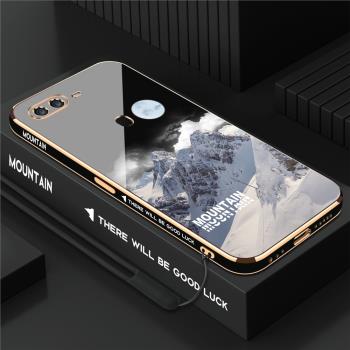 適用電鍍oppoa5雪山白a5手機殼a7新款a7x情侶高階OPPO女款ins風個性直邊矽膠軟殼小眾全包防摔男保護套