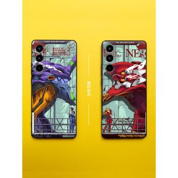 適用於三星a55手機殼綾波麗Galaxya35保護套a25福音a15防摔a53動漫a51/a52二次元m54明日香m53磨砂m33矽膠EVA