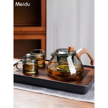 高硼矽玻璃茶壺茶杯套裝泡茶器單壺家用茶水分離中式茶具2024新款