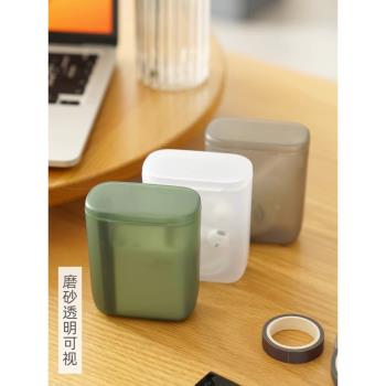 數據線收納盒隨身便攜有線耳機充電器U盤發飾皮筋雜物防塵小盒子