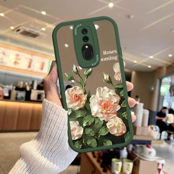 適用OPPOA9手機殼鏡面春季花朵OPPOK12新款日韓ins風K11/K10/K9補妝鏡子K5/K3套A11S女K7軟矽膠X防摔A5PRO