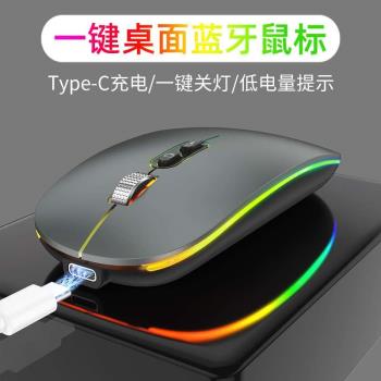 無線滑鼠女生卡通充電通用辦公藍牙無聲款無限可可愛筆記本雙模