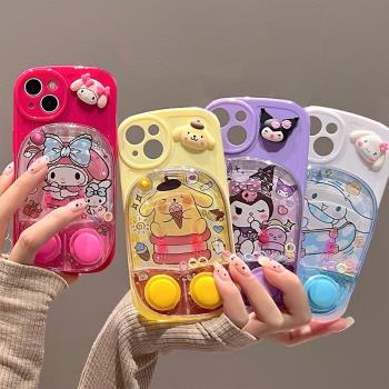 庫洛米遊戲機適用於OPPOReno11手機殼reno10Pro+個性女reno9/8/7se全包4防摔6創意reno5K軟矽膠2套3por元氣版