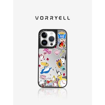 casetify愛麗絲夢遊仙境適用於iPhone16promax手機殼新款15pro同款鏡面保護套14防摔迪士尼卡通女款13pm磁吸
