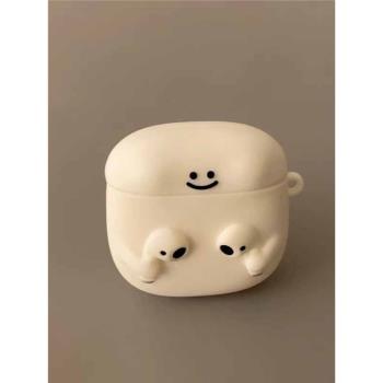 卡通可愛耳機小人airpods3代耳機殼保護套pro2代適用蘋果無線藍牙耳機保護殼二代1代矽膠軟殼小眾AirPodsPro