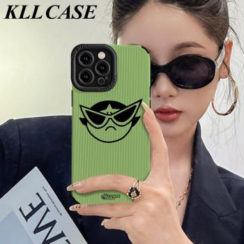 適用iphone15promax手機殼新款蘋果14少女ins可愛13飛天小女警12高階感11男女情侶15pro全包防摔軟矽膠15套