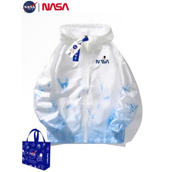 NASA夏季新款防曬衣男女冰絲透氣防曬服情侶超薄皮膚衣防嗮外套女
