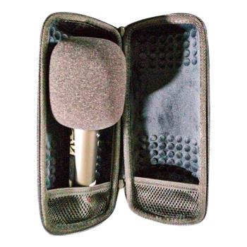 適用小米MIJIA無線麥克風收納包內長25CM,直徑10CM硬殼防震圓形包