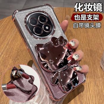 適用oppoA5手機殼oppo保護A5pro矽膠套5G自帶鏡頭膜全包PKP110防摔PKQ透明opa5軟殼55g支架鏡子0pp0女可愛por