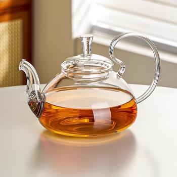 玻璃茶壺家用耐高溫泡茶壺電陶爐專用煮茶壺日式簡約泡茶功夫茶具