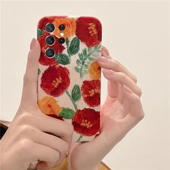 三星Galaxy S23+新款手機殼S22Ultra網紅清新創意時尚S21Plus全包軟矽膠防摔S20FE小紅書同款保護套