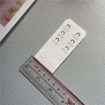 無痕大兩排扣內衣加長扣延長扣文胸薄款後背扣距1.9光面胸罩扣