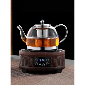 玻璃茶壺電磁爐專用煮茶壺黑茶電陶爐煮茶器耐熱燒水壺家用泡茶具