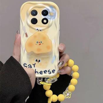 oppoA5pro手機殼oppoA5pro保護套可愛乳酪卡通矽膠5G全包防摔PKP110軟殼女支架新款高階感oppoA5pro保護套