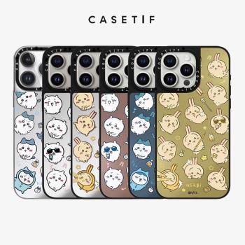 CASE聯名chiikawa吉伊卡哇烏薩奇小八適用於iPhone16ProMax手機殼15plus可愛14少女13防摔12鏡面磁吸保護套