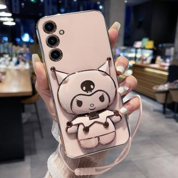 適用三星A55手機殼A55 5G版保護A5560矽膠套galaxy全包防摔sma軟殼samsung可愛galaxya女a555g帶支架samsunga