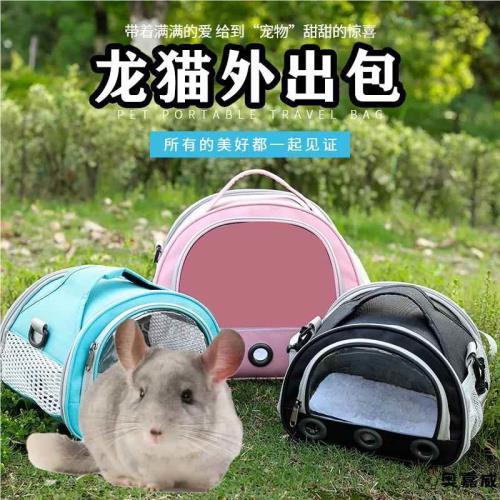 龍貓外出包手提兔子倉鼠外帶包狗貓專用便攜透明透氣小寵斜挎背包