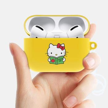 適用於蘋果藍牙耳機殼卡通凱蒂貓AIRPodsPro2代Pods3新款可愛HelloKitty防摔硬無線耳機保護套軟萌小眾三代四